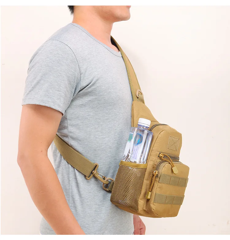 Открытый Molle груди пакет один слинг плеча спортивная сумка 800D Военный Тактический Рюкзак Кроссбоди Мешок Альпинизм Туризм Велоспорт