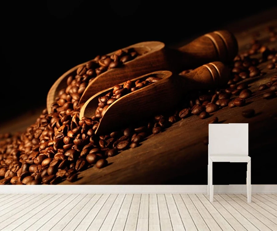 カスタム壁画 コーヒー穀物食品壁紙 コーヒーショップレストラン カスタム壁画 コーヒー穀物食品壁紙 コーヒーショップレストラン