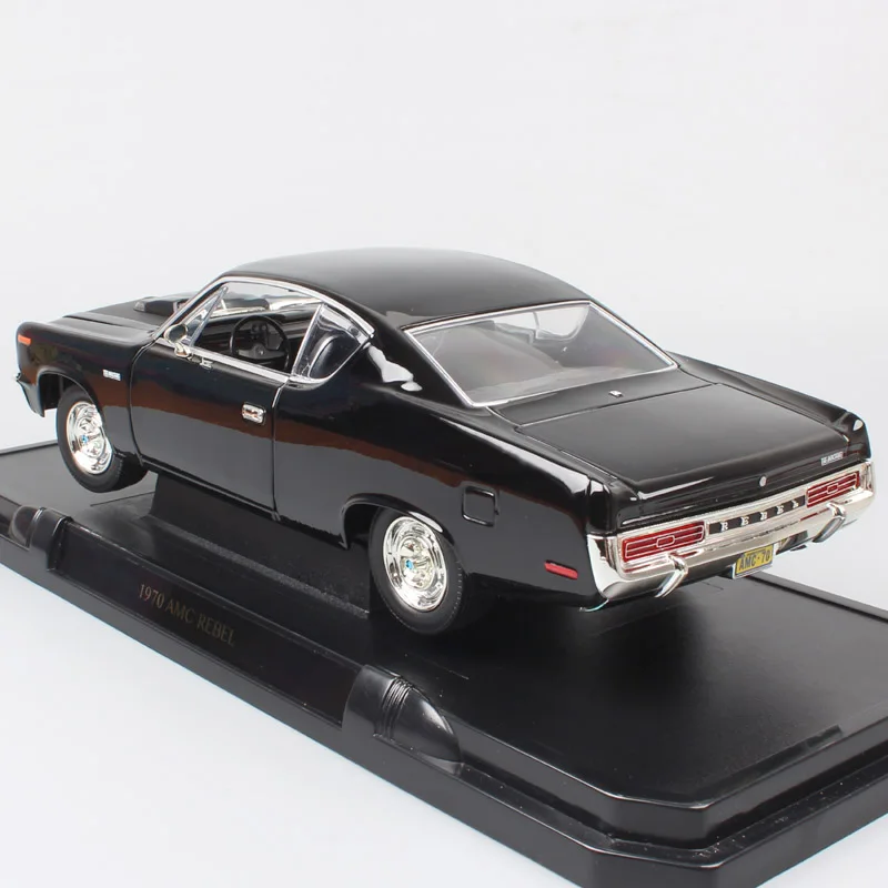 Для мальчиков, 1:18, старый, 1970, Amc Rebel Rambler, классический, масштабный автомобиль, жесткий, литье под давлением, автомобильная модель, игрушка, миниатюрные подарки для коллекции