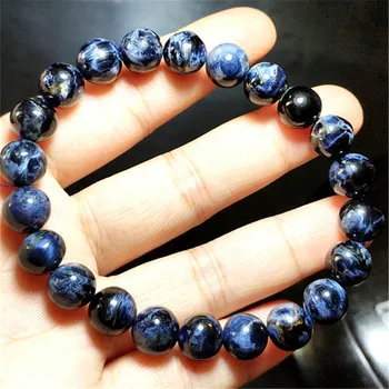 

9mm Natural Blue Pietersite Gemstone Round Beads Bracelet Women Men Stretch Natural Stone Bracelet From Namibia