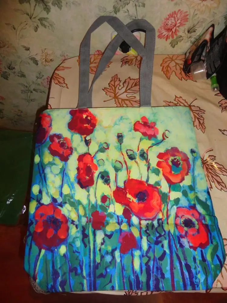 Miyaho, женская сумка на одно плечо с разноцветным цветочным принтом, для ежедневного использования, Холщовая Сумка-тоут, женская летняя пляжная сумка