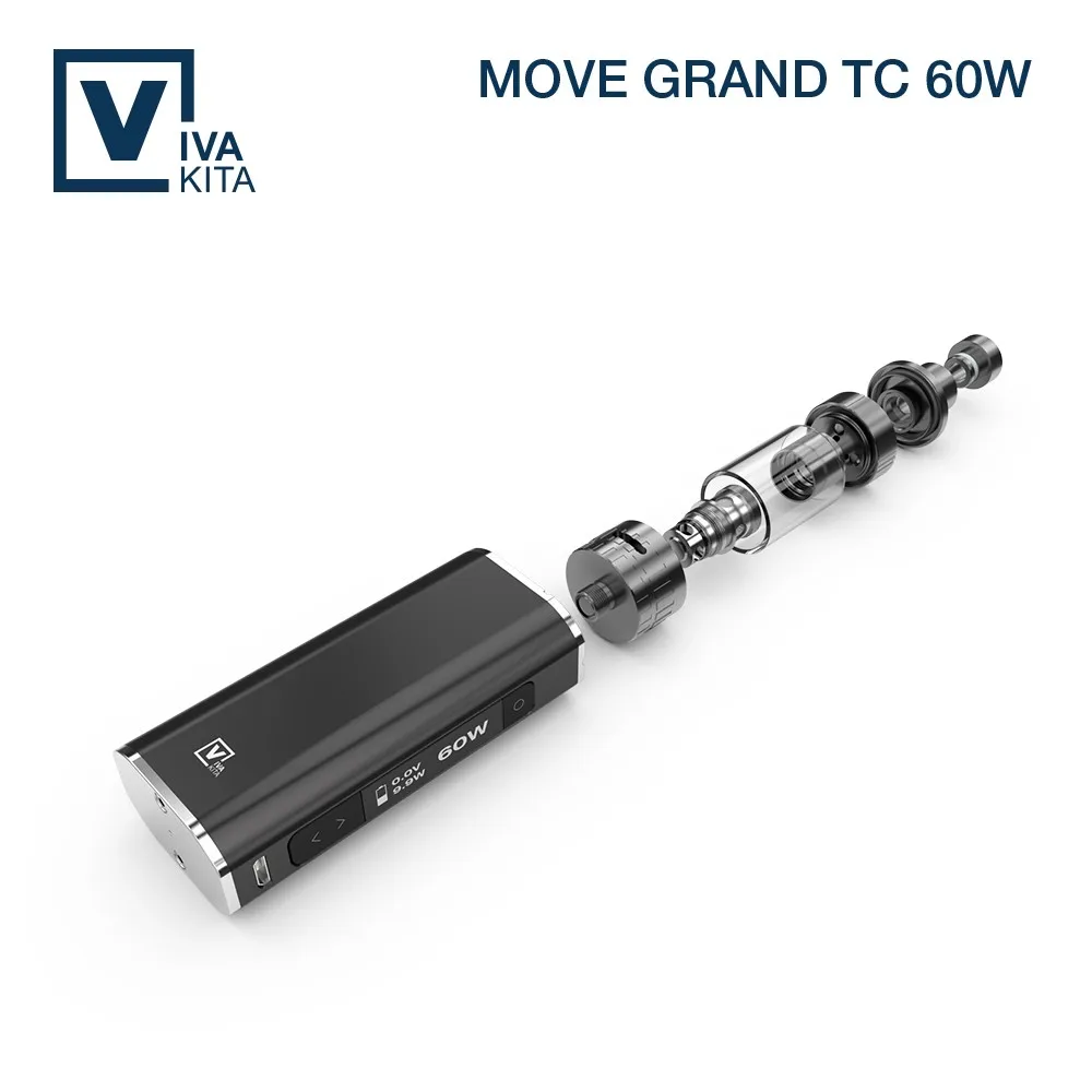 Big vapor VIVAKITA new TC 60w box mod refillable