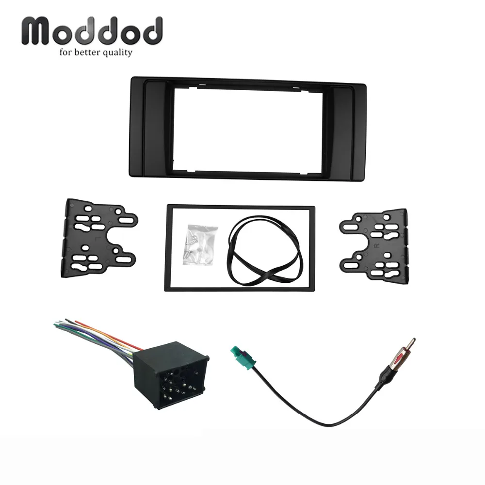 

For BMW series 5 E53 E39 Radio CD DVD GPS One or Double Din Fascia Stereo Panel Dash Mount Trim Kit Surrounded Frame