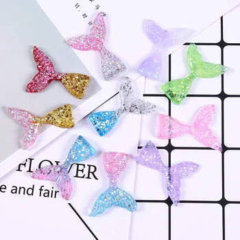 

10Pcs Mermaid Tail Fluffy Polymer Slime Box Toys For Children Charms Lizun Modeling Clay DIY Phone case Slime Squeeze Toy Kid