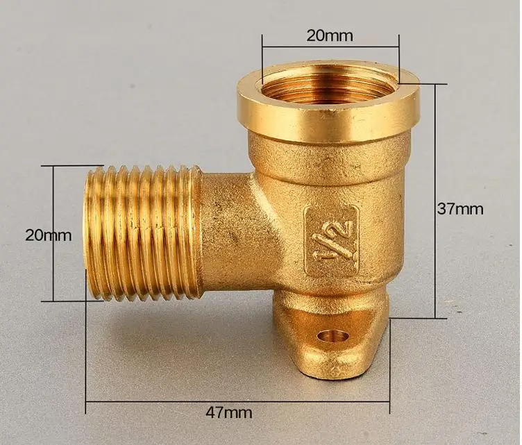 1/2 "BSP Женский Нитки локоть x 1/2" Мужской Нитки с базовой трубы фитинги шланг адаптер