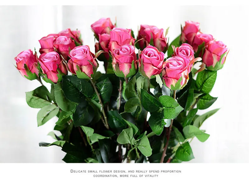 Настоящий резиновый цветок из полиуретана многолетний цветок розы красный букет из роз для свадьбы украшение дома искусственный цветок