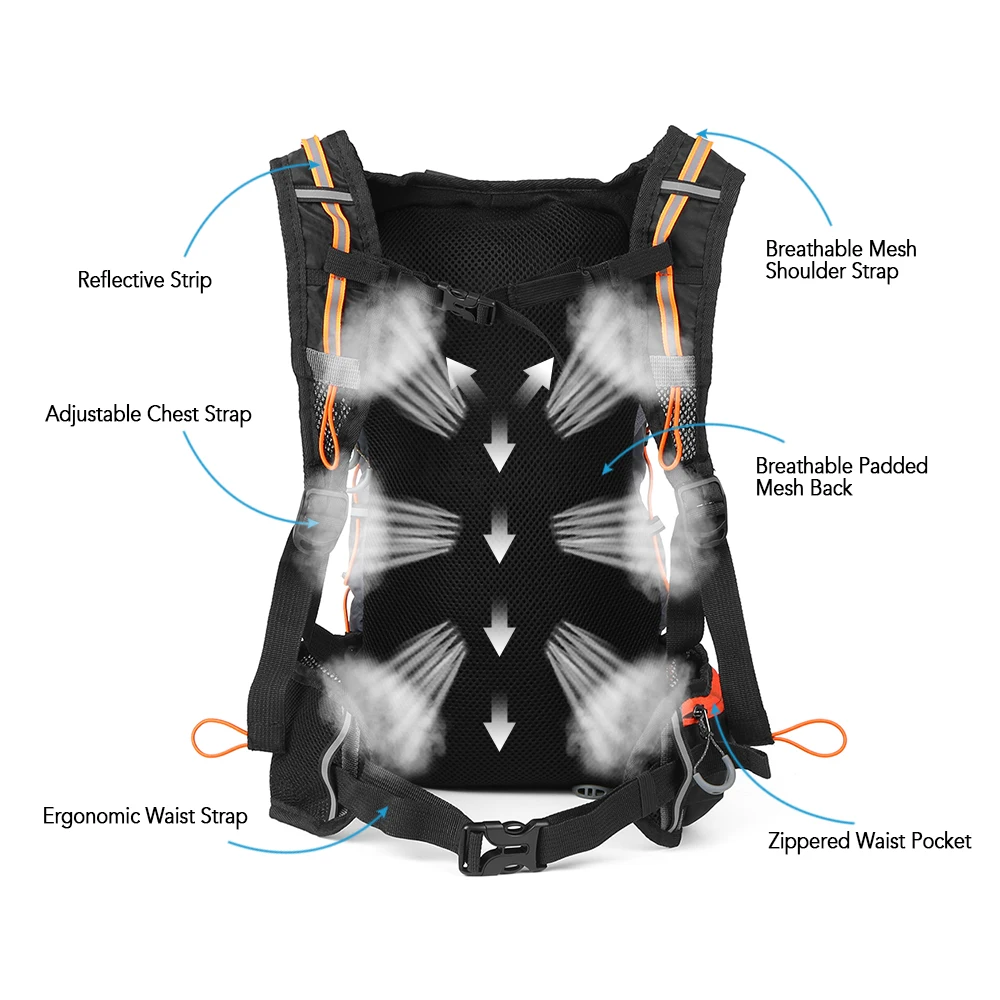 Top Lixada Outdoor Bicycle Backpack 2L Bicycle Water Bladder Bag Cycling Hydration Pouch Sports Camping Hiking Water Bag 4
