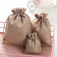 5 шт., винтажные сумки для покупок из натуральной мешковины, органайзер для конфет, мешочек для конфет, органайзер для конфет, Декор, мешок для хранения еды, для свадьбы