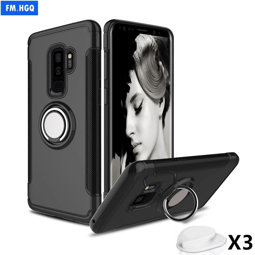 Чехол для Samsung Galaxy S9 Plus автомобильный держатель подставка магнитный кронштейн на