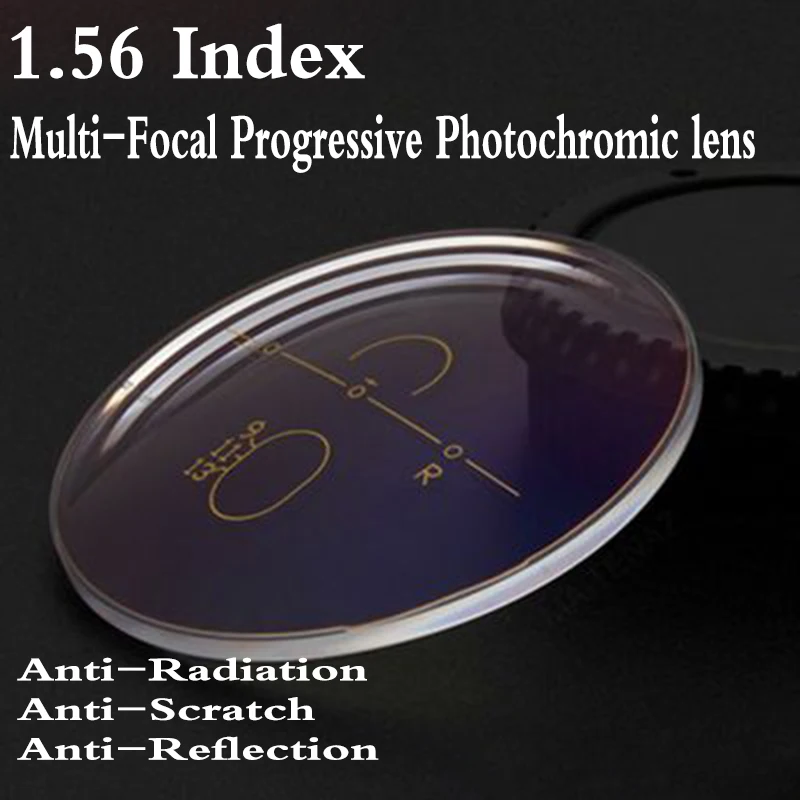 

1.56 Index Aspheric Multi-Focal Progressive Photochromic Lens CR-39 Prescription Myopia Presbyopia Eye Glasses Lens RS170