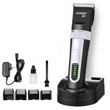 Профессиональный керамическое титановое лезвие ЖК-дисплей машинка для стрижки волос для Для мужчин детский триммер для волос резки бритвенный станок для парикмахера салона