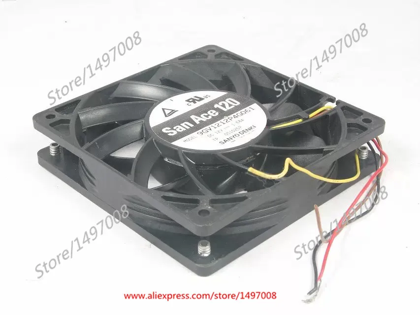 Вентилятор для охлаждения сервера SANYO DENKI 9GV1212P4G061 DC 12V 1.68A 120x120x25 мм|square fan|server fandc fan