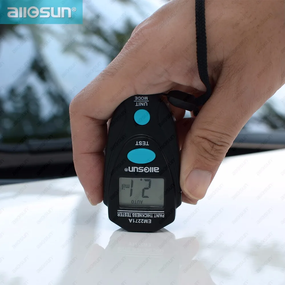 Comprar Medidor de recubrimiento de pintura Digital 0,01 2,20mm para medidores de espesor de coche medidor Manual ruso EM2271A all sun