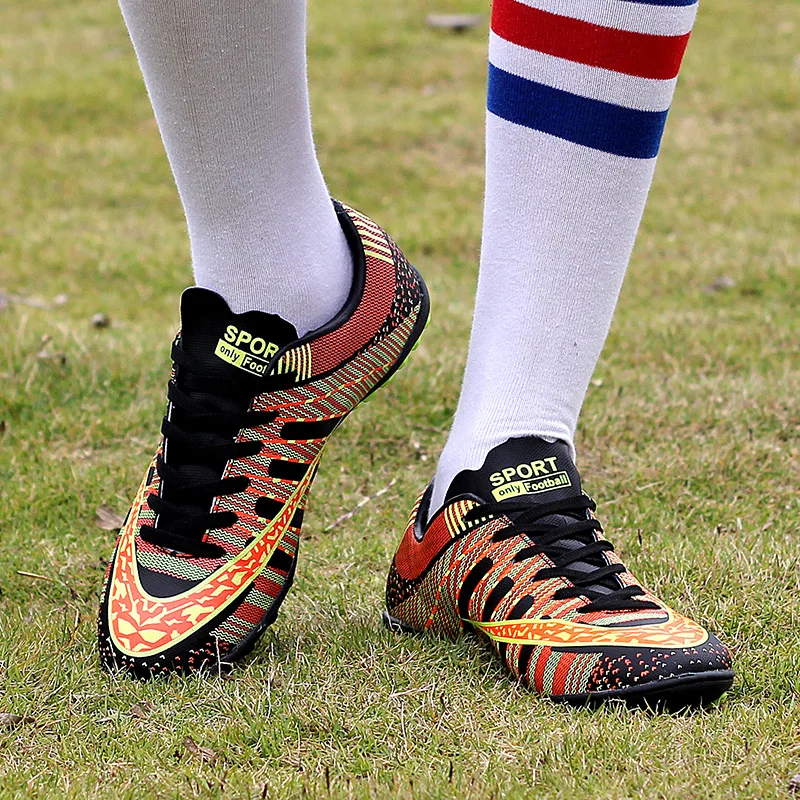Fine Zero новые футбольные ботинки футбольные бутсы для использования в помещении для мужчин Мальчики Футбольная Одежда для девочек мужские ботинки Botas De Futbol Мужская Спортивная обувь