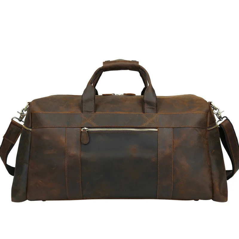 Luxury New Genuine Leather Travel Bag Men Duffel Large Capacity Bags Handbag for Male Packing ...