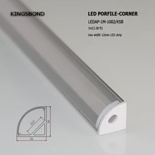 10 шт* 1 M V форма Угловой Алюминий канала с Водонепроницаемый крышка светодиодный Алюминий профиль с конец Шапки крепежные зажимы для светодиодный полосы
