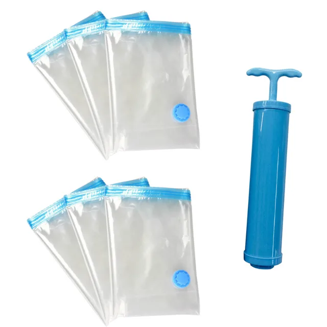 Us 8 65 Hot Vacuum Bag Storage Pumping Cylinder Organizer Transpa Border Foldable Extra Large Bags Seal Compressed In