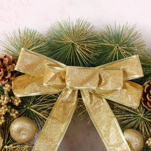 30 см Подвесной Рождественский венок шар гирлянды конус рождественские украшения оформление окон и дверей Рождественский кулон синий фиолетовый красный желтый