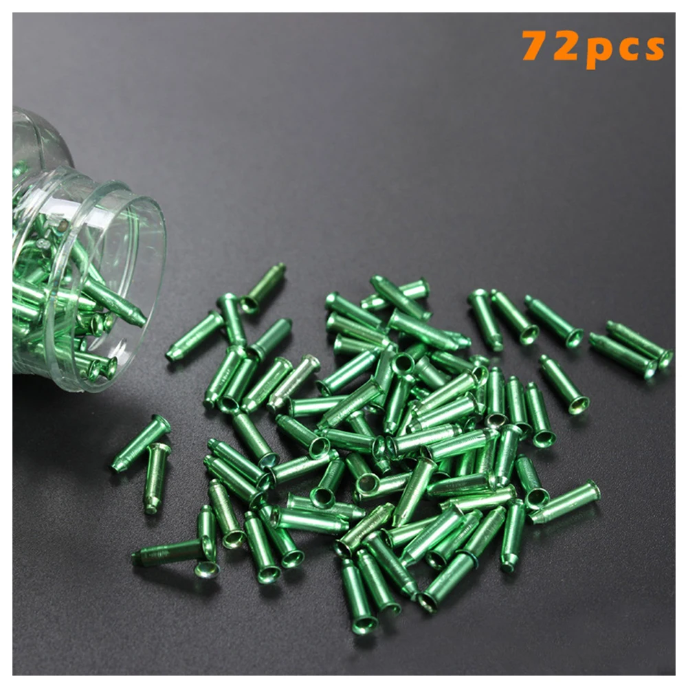 green 72 шт./упак. Велосипедное колесо соски из алюминиевого сплава спицы для велосипеда колеса LMH66 - Цвет: green
