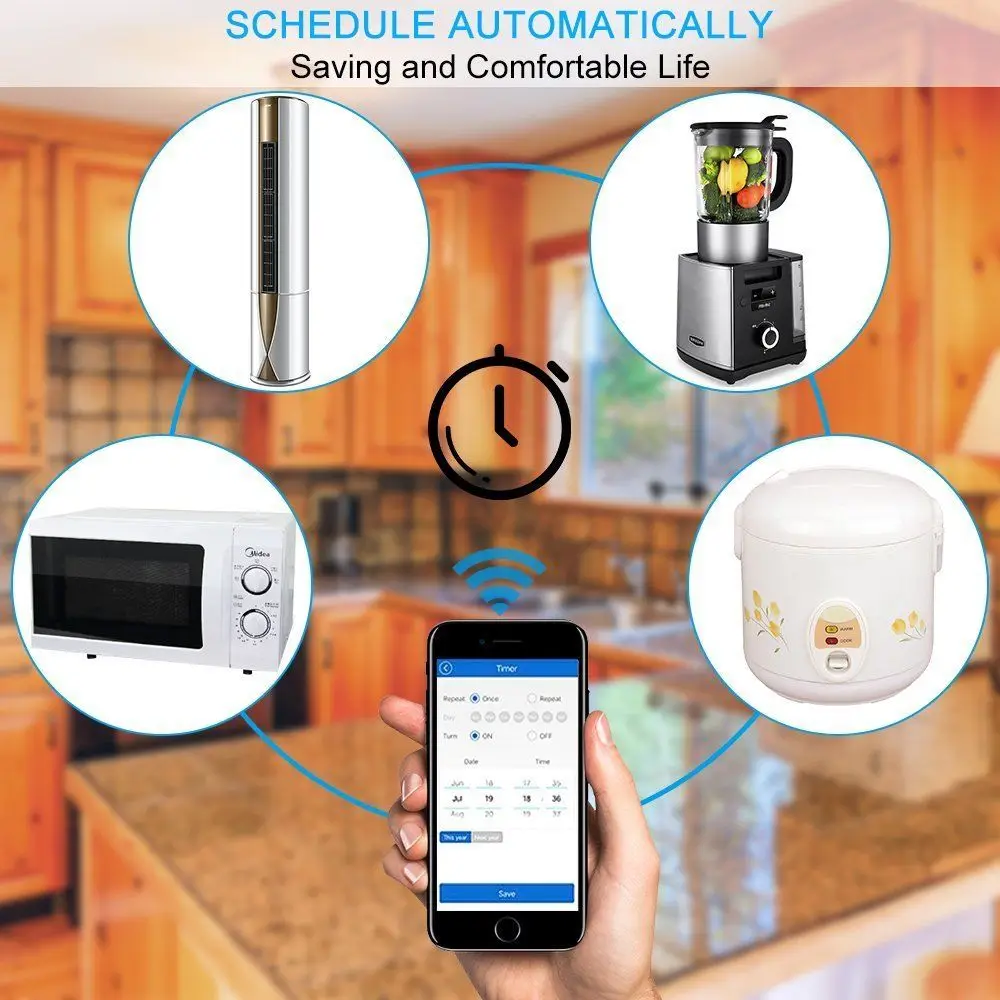 

1 Gang WiFi Smart Light Switch, In-Wall Wireless On/Off Timing/Voice App Remote Control Switch Drop Shopping