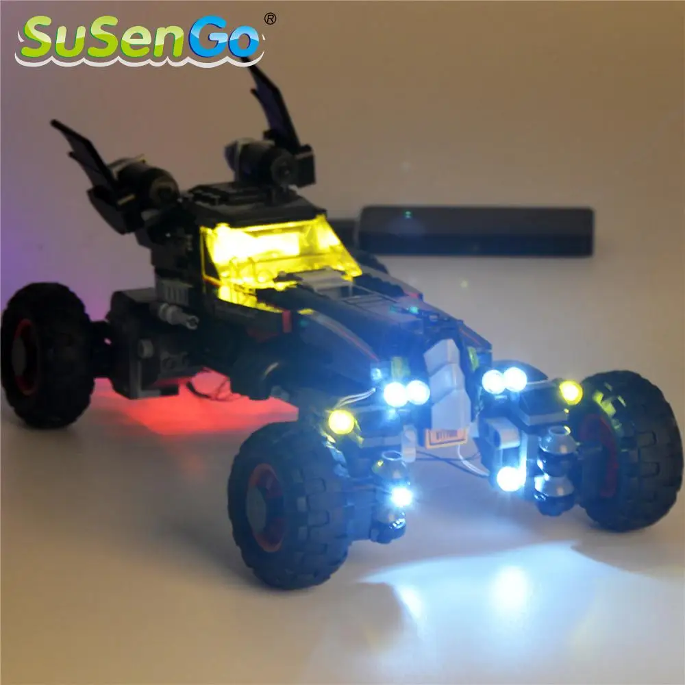 

SuSenGo LED Light Kit For The Batmobile Model Building Block Famous Brand 70905 07045
