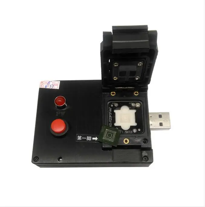 

eMMC153/169 Clamshell Pogopin Probe USB Disk Test Fixture for eMMC153/169 Test Socket/Adapter/Readernand flash testing