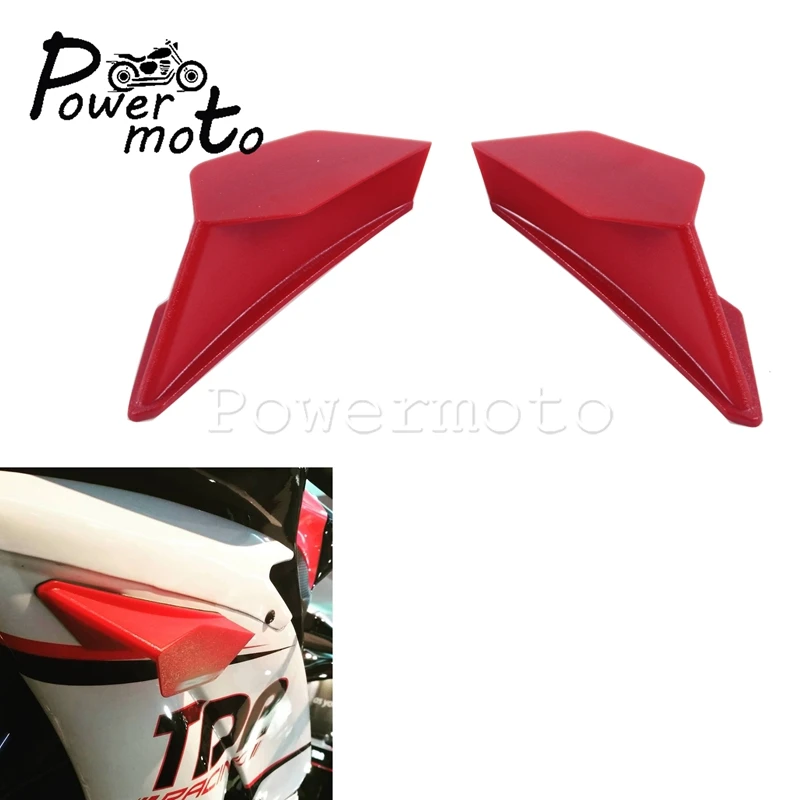 2 шт мотоцикл передний обтекатель аэродинамический Winglets w/стикер для BMW Honda Yamaha YZF R6 Kawasaki Nmax скутер динамический комплект крыла