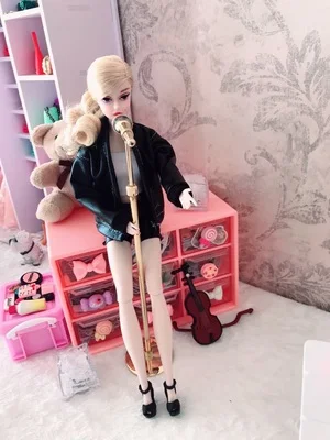 1/6 модная кукольная одежда blyth pu кожаная куртка+ белая нагрудная накидка+ pu шорты костюм для 30 см кукла blyth 30 см аксессуары для куклы
