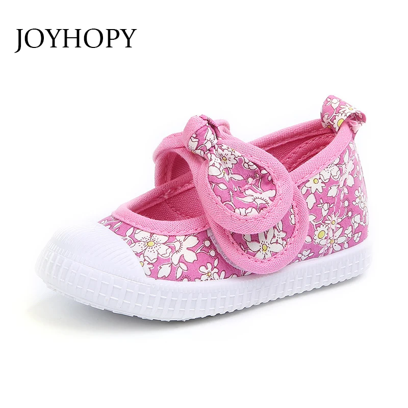 

Baby Shoes For Girls Fashion Flower Lovely Bowknot Comfortable Kids Shoes Children Sneakers Toddler Girls Shoes Canvas
