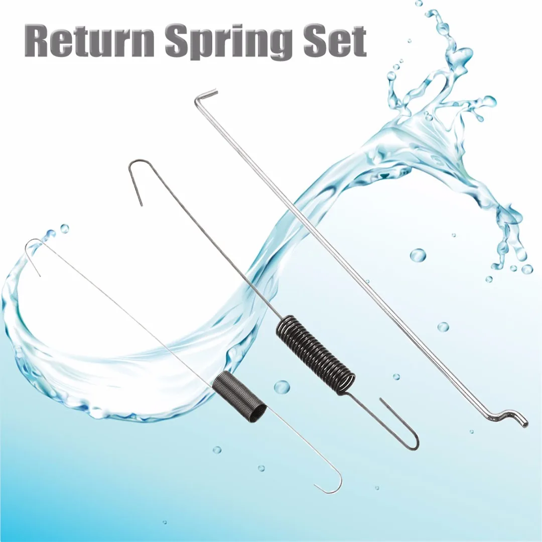 6pcs/2set  Metal Throttle Return Spring Governor Link Rod Set 16555-ZE1-000 16561-ZE1-020 Fit for Honda GX140 GX160 GX200