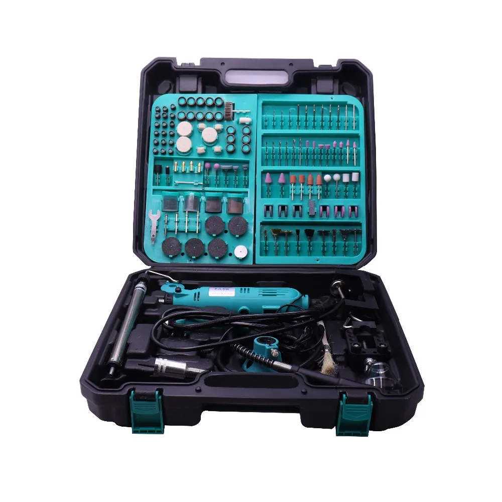 Beste PJLSW 180w 350 I Kit combinatie tool elektrische grinder pak kleine jade carving machine polijstmachine slijpen machin