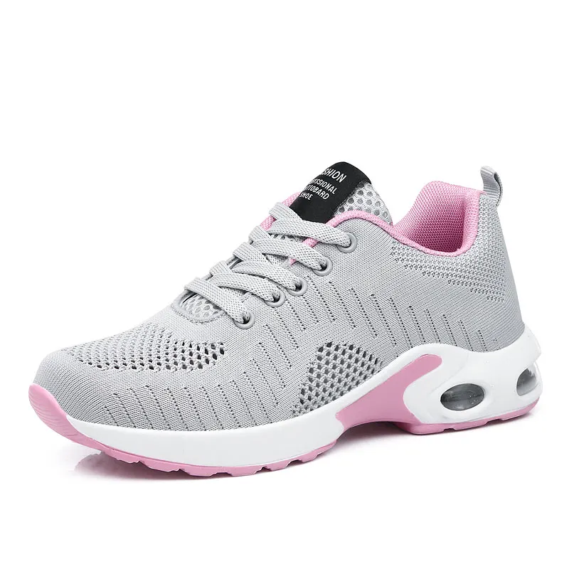 

Women Running Shoes Air Cushion Sneakers Damping Breathable Mesh Lace up Ladies Trainers Basket Sport Shoes Casual Shoes NonSlip