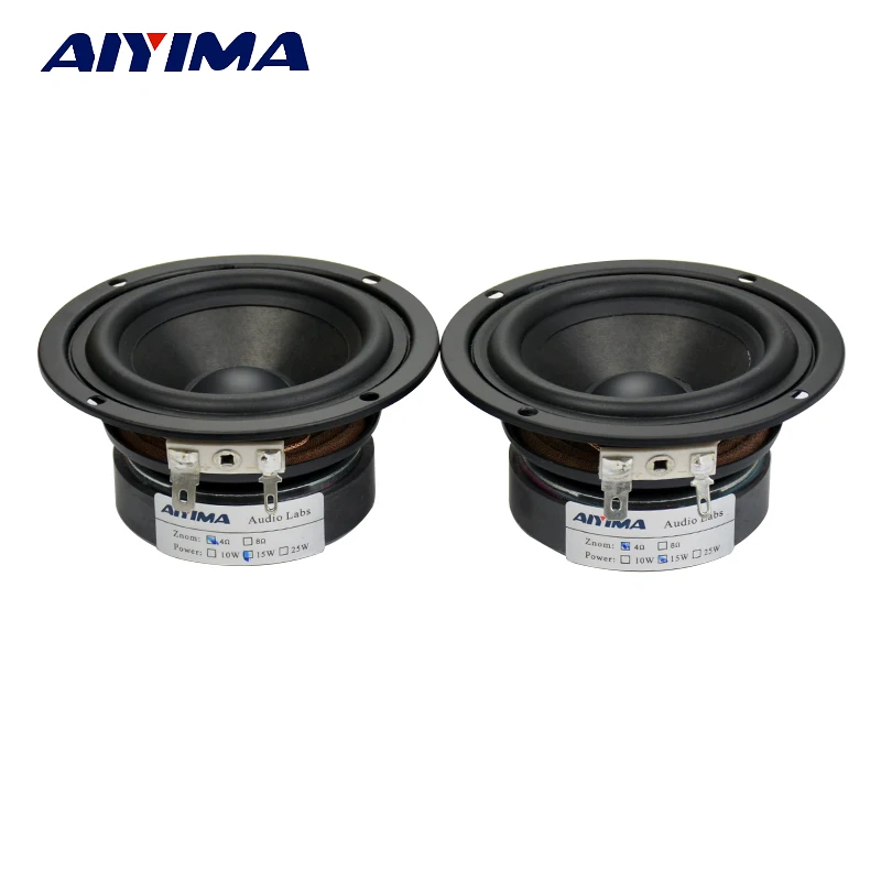 AIYIMA 2Pcs 3Inch Audio Portable Speakers Stereo Full Range 4Ohm 15W Hifi Loudspeaker DIY For Computer Speaker Home Theater | Электроника