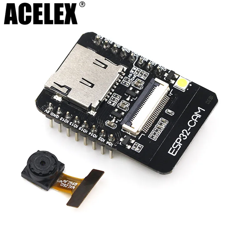 

ESP32-CAM WiFi + Bluetooth Module Camera Module Development Board ESP32 with Camera Module OV2640 2MP For Arduino