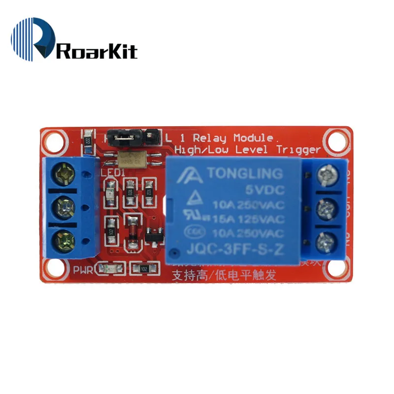 Один 1 канал 5 В/12 В релейный модуль щит с опора для оптопары высокий и низкий уровень триггера для Arduino