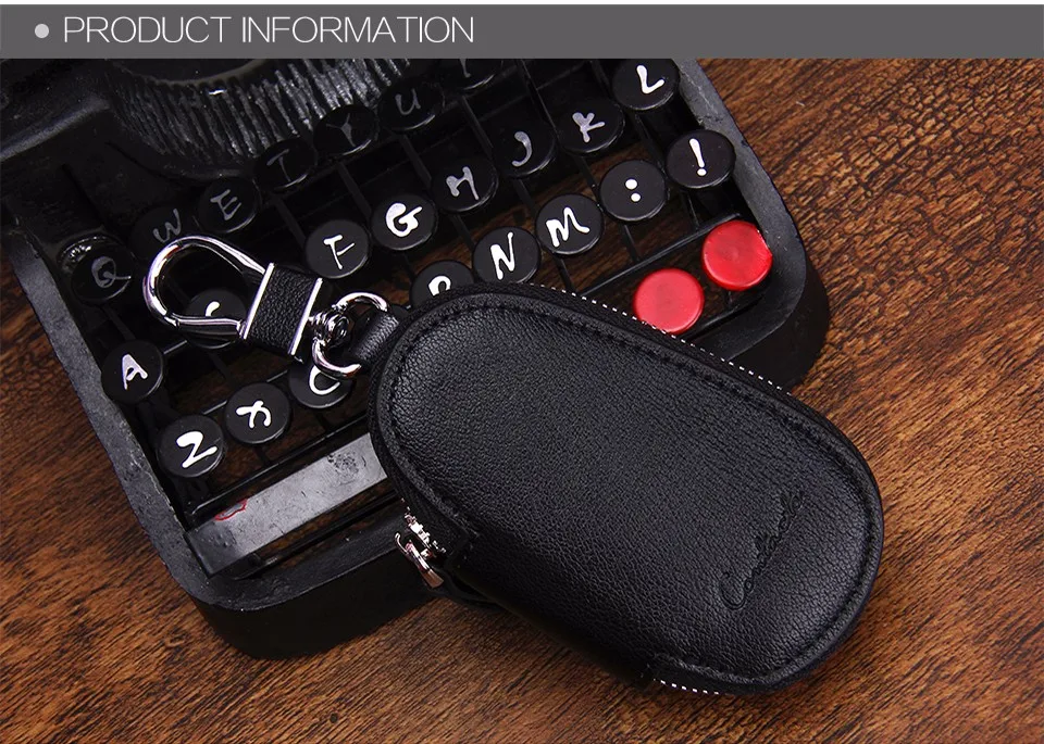 CONTACT'S Новое поступление от бренда мужской кошелек из натуральной кожи предназначенный для повседневного хранения ключей