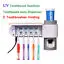 

2in1 Family UV Light Toothbrush Sanitizer Sterilizer Holder Toothpaste Dispenser