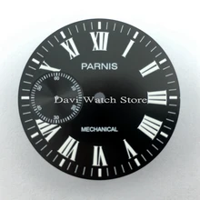 38,9 мм Parnis Зеленый светящийся Fit ETA 6497, Чайка 3600 механизм черный циферблат