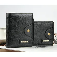 Großhandel Neue Ankunft Marke Men Casual Wallet Hohe Qualität Aus Echtem Leder Multifunktionale Haspe Geld Clips Männlichen Geldbeutel