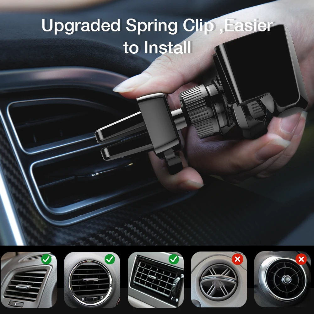  FLOVEME Air Vent Auto Telefon Halter Für iPhone Samsung Huawei Xiaomi Auto Lock Auto Handy Halter G