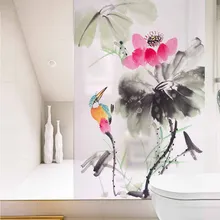 Настраиваемые стихи античный стеклянный фильм Спальня Кабинет анти-конфиденциальности матовые стеклянные наклейки Балконный пол окна статические наклейки