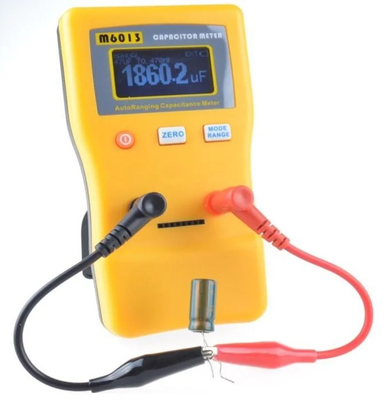 6013 Auto Range Digital Capacitor Capacitance Tester Meter Cap 0.01pF to 47mFin Capacitors from