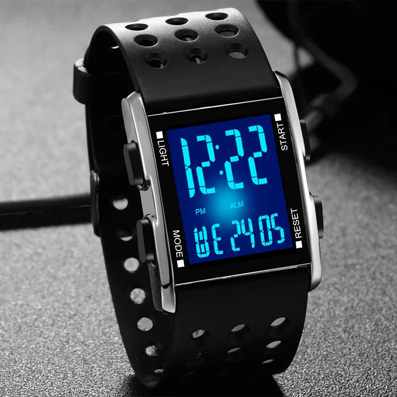 Men led Wristwatch Waterproof Electronic Sport watches Casual Fashion Digital Clock Running Gift Box Reloj Hombre Feminino Watch