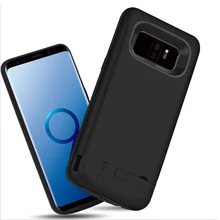 Портативный Мощность банка задняя крышка Батарея для samsung Galaxy S9 S9 плюс Зарядное устройство внешнего резервного Мощность корпус для банковских карт