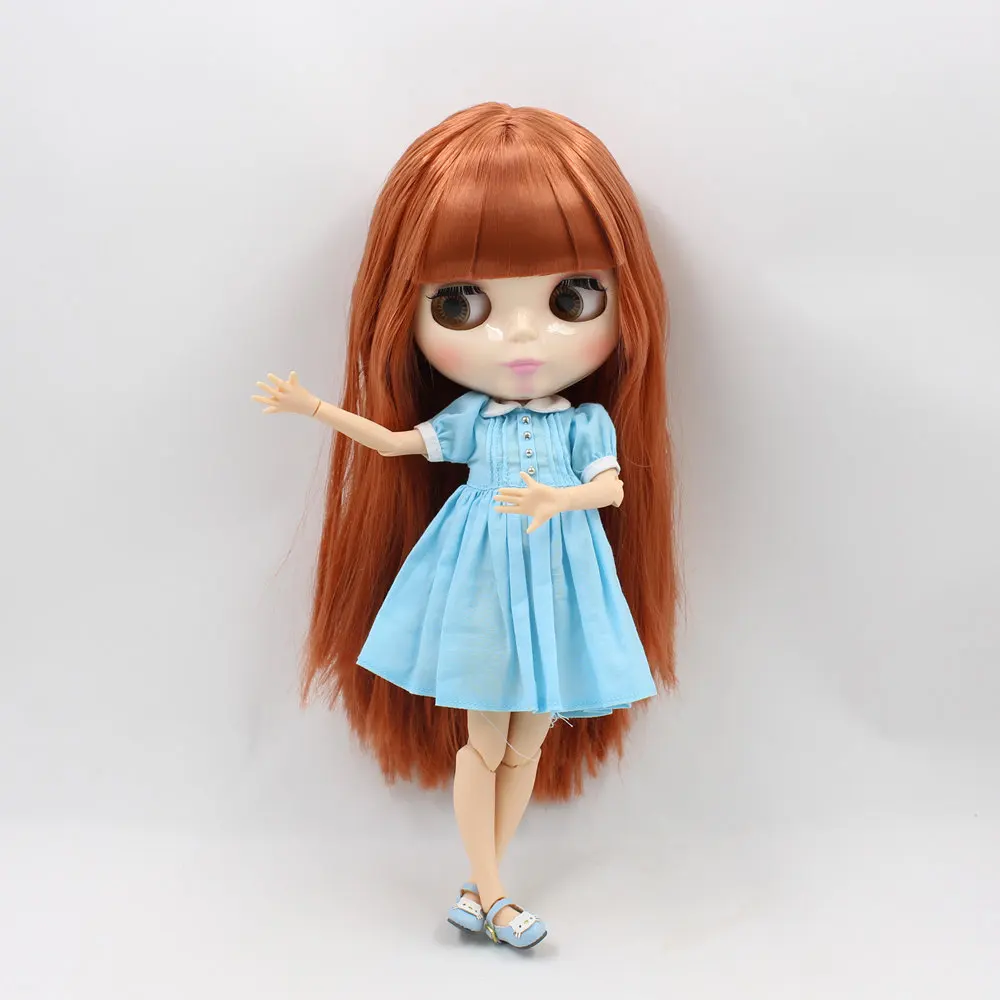 Шарнирные куклы ICY DBS Blyth фабрика шарнирных кукол BL0484 темные коричневые волосы с
