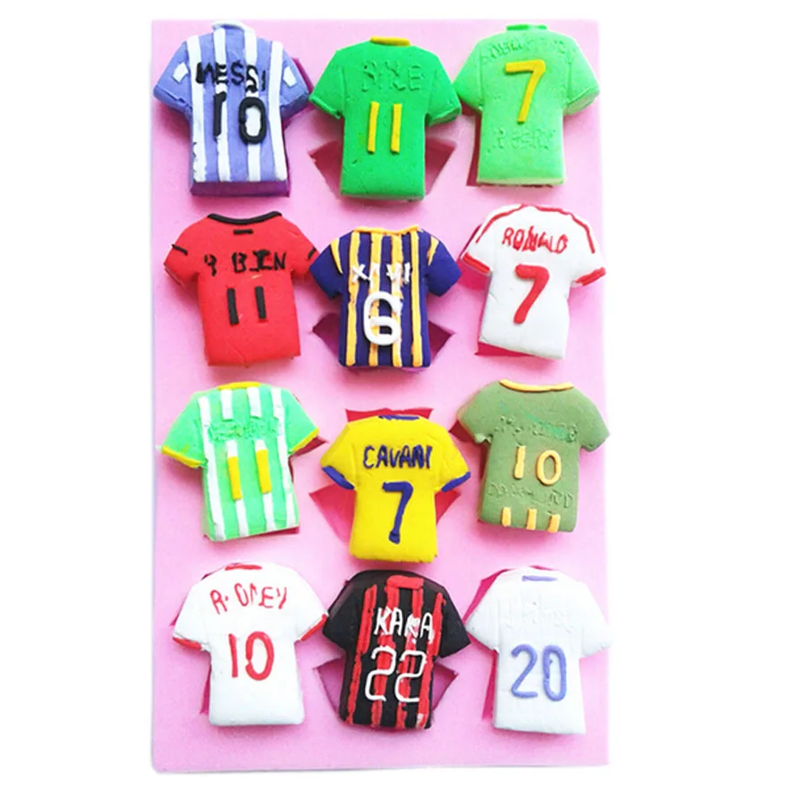 Kitchen Accessories World-Cup Player Football Clothes Cooking Tools Cake Decorating Silicone Mold For Baking Fondant Sugar Craft | Дом и сад