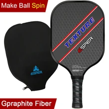 ESPER Pickleball Весло Легкий графитовый ракетка текстурированная поверхность ракетка для вращения сота ядро Эргономичный захват край защита