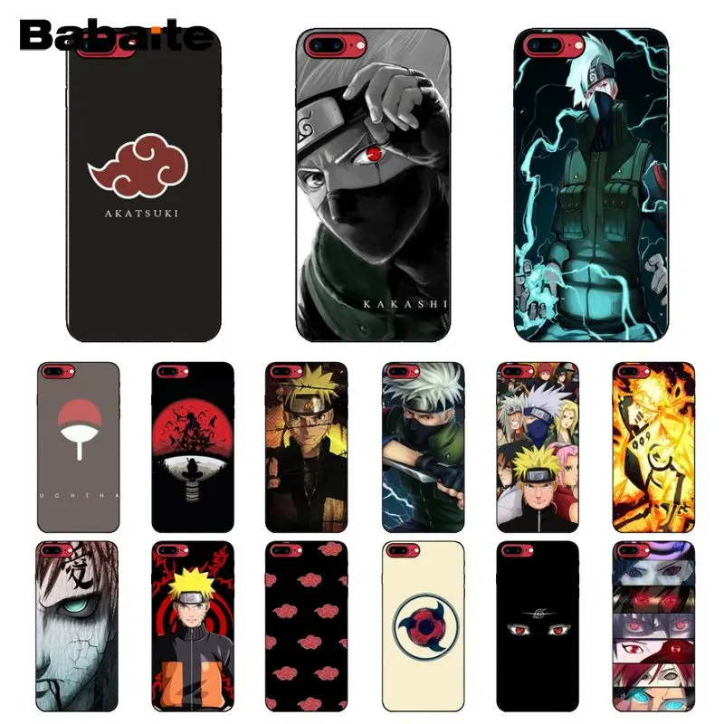 

Babaite Hokage Naruto Kakashi Newly Arrived Black Cell Phone Case for iPhone X XS MAX 6 6S 7 7plus 8 8Plus 5 5S XR