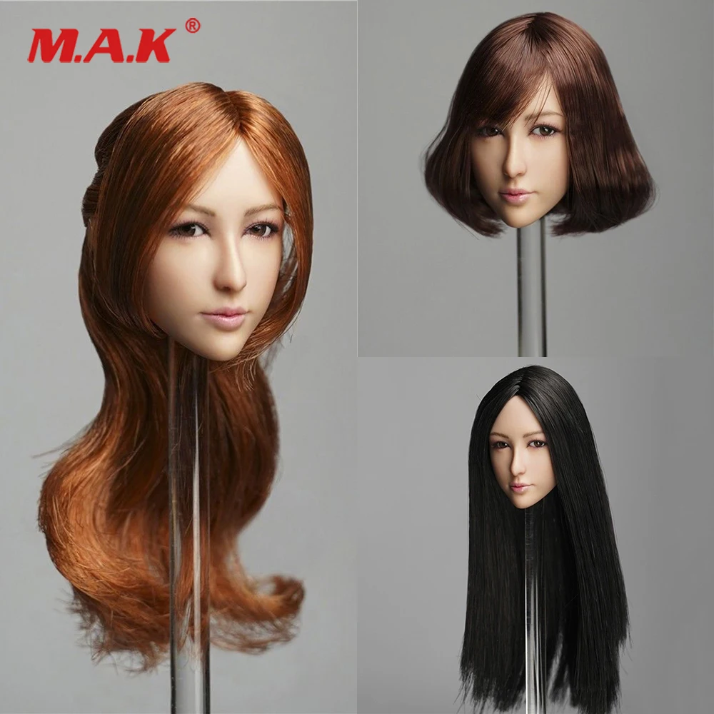 【IN STOCK】1//6 Asian Female Head Sculpt B Movable Eyes For 12/" PALE PHICEN Body