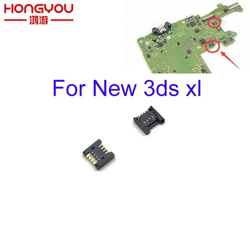 

2Pcs For New 3DS Touch Screen Ribbon Port Socket For New 3DS XL Repair 4 Pin Connector